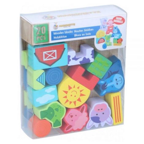 Set Marionette Animale Lemn 20 Piese - Dezvoltare - imagine 2