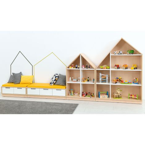 Dulap Bancută Quadro 2 Locuri Moje Bambino - imagine 6