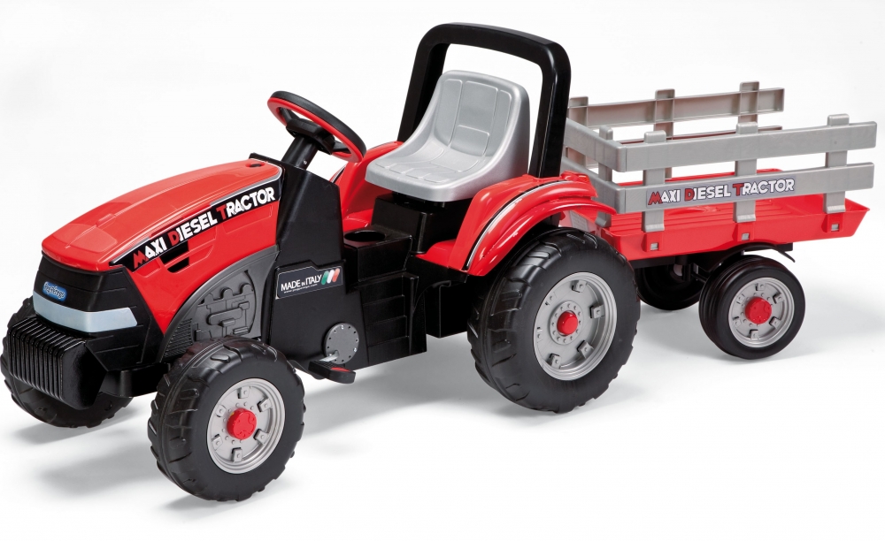 Tractor Maxi Diesel cu remorcă Peg Perego - imagine 8