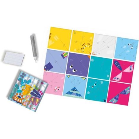 Set Origami Ses Creative - Creații cu Pene și Sclipici - imagine 4