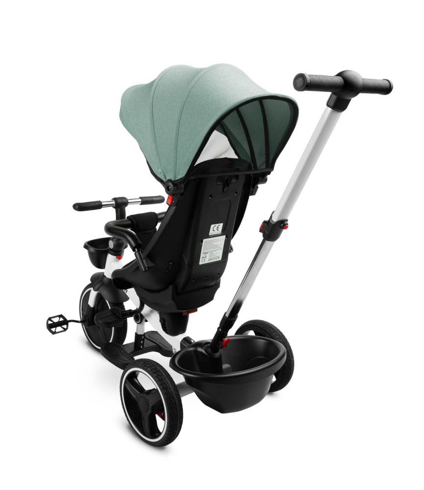 Tricicleta Toyz Dash Green cu mâner parental - imagine 2