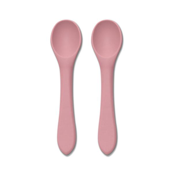 Lorelli Set 2 Lingurite Silicon Pink Bebelusi - imagine 3