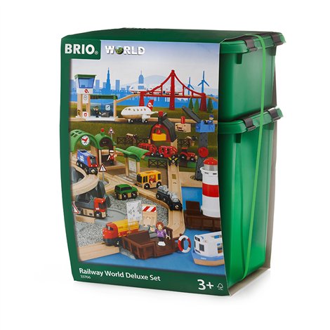 Set Deluxe BRIO Trenulete Lemn 3+ Ani