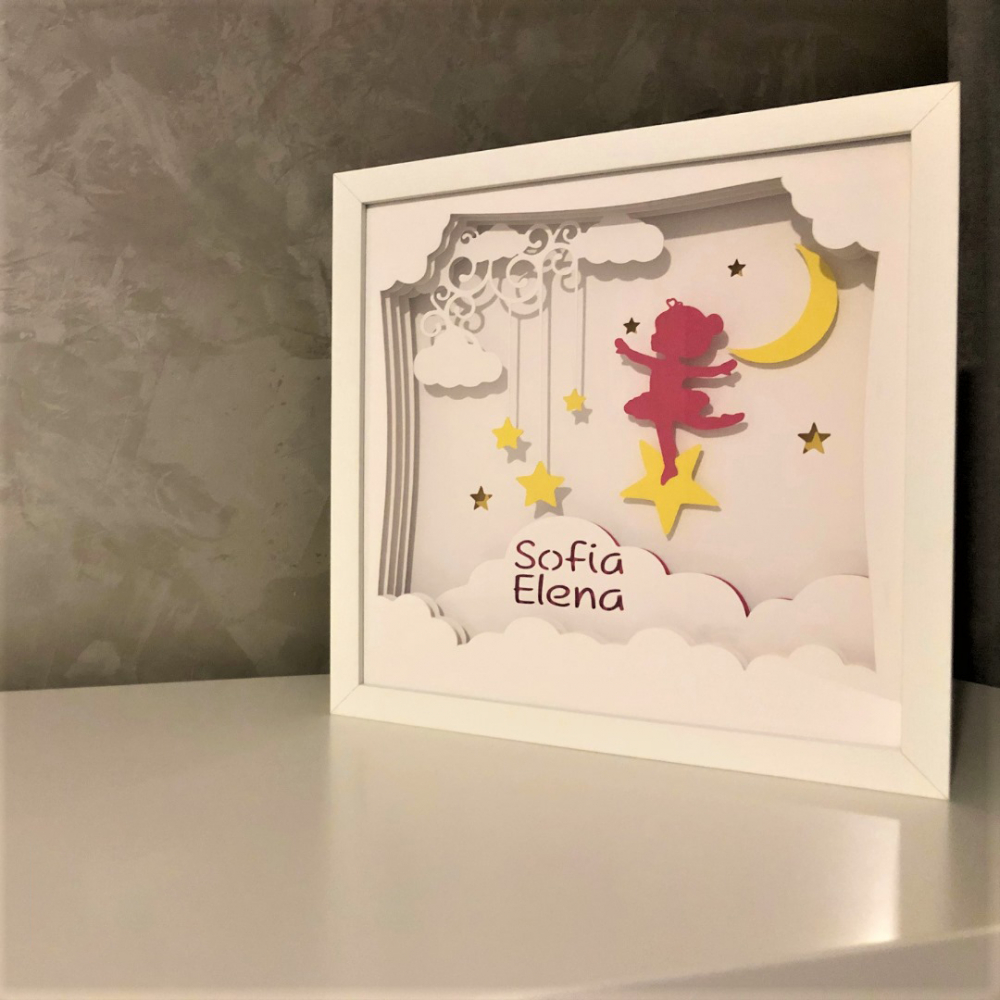 Tablou Luminos Fetita 015 | Noorhandmadeatelier - imagine 5