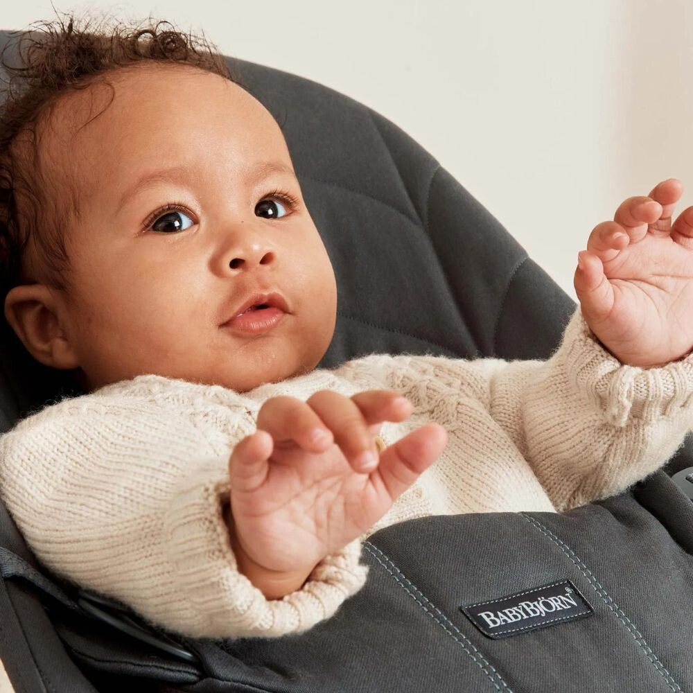 BabyBjorn Bliss Anthracite | Balansoar Ergonomic - imagine 7