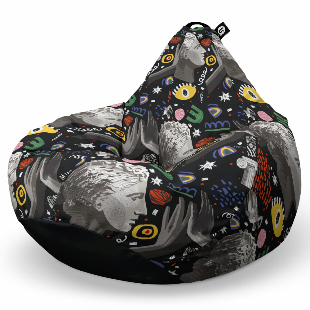 Fotoliu Puf Bean Bag Updeco Popart, Relaxant - imagine 6