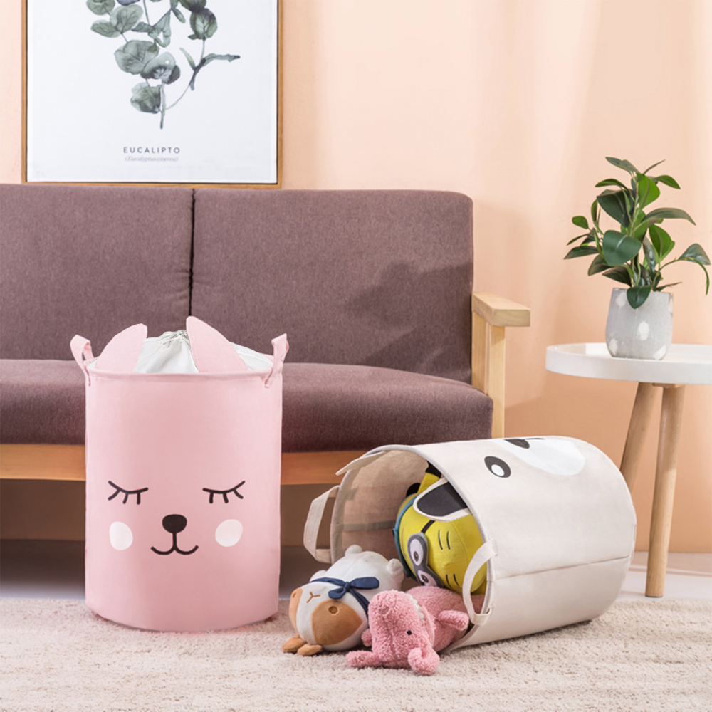 Cos Pliabil Sipo Pink Bear 43L Organizare - imagine 3