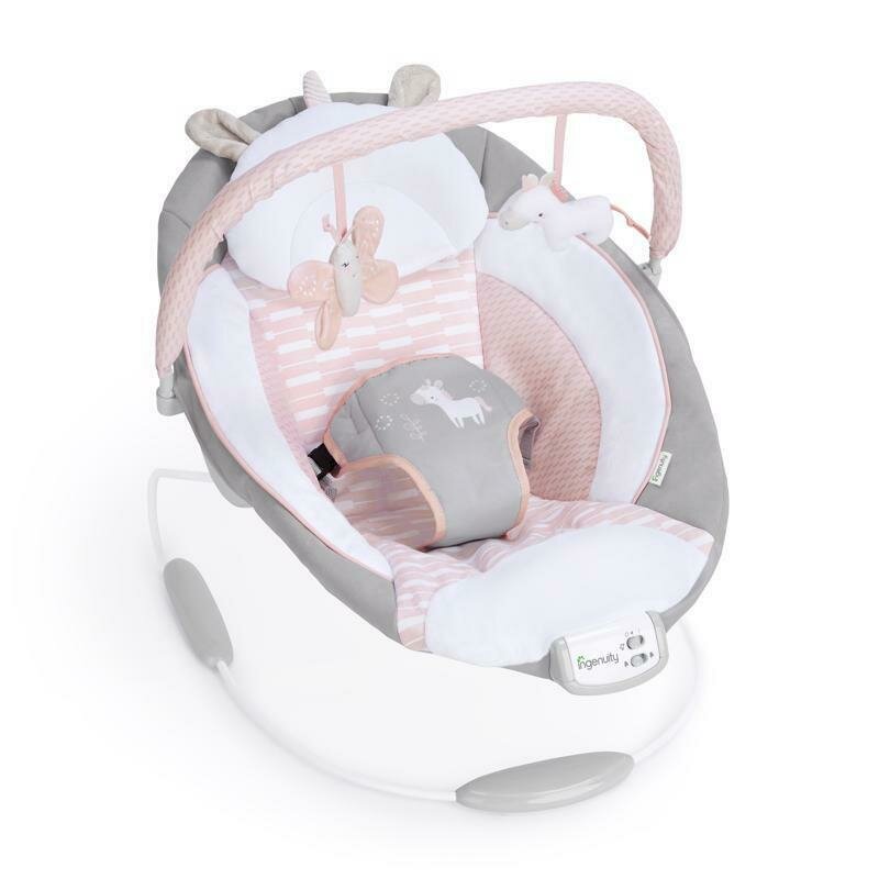 Sezlong Ingenuity Unicorn cu Vibrații și Melodii