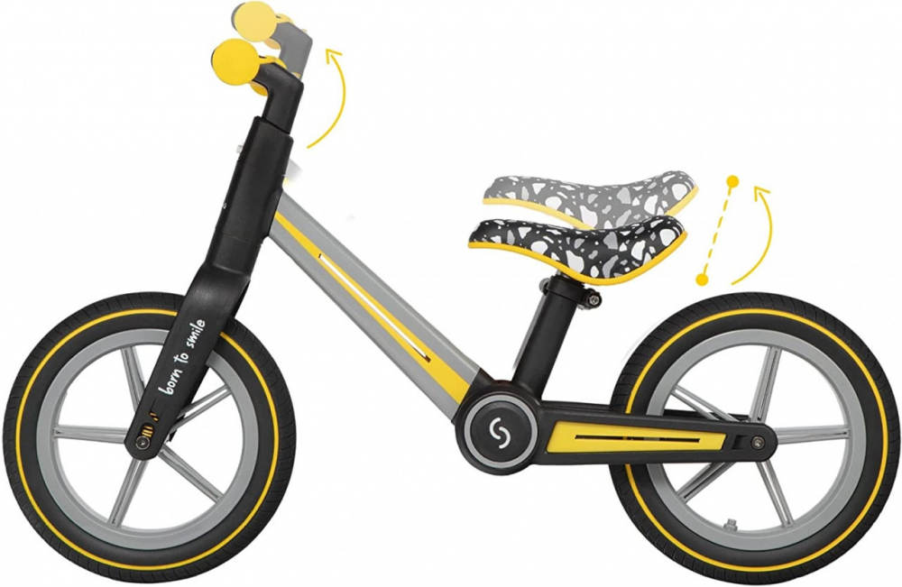 Bicicleta Skiddou Ronny Yellow 12" Pliabila - imagine 5