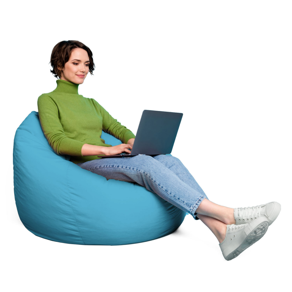 Fotoliu Puf XL Turquoise Updeco | Relaxare & Design - imagine 3