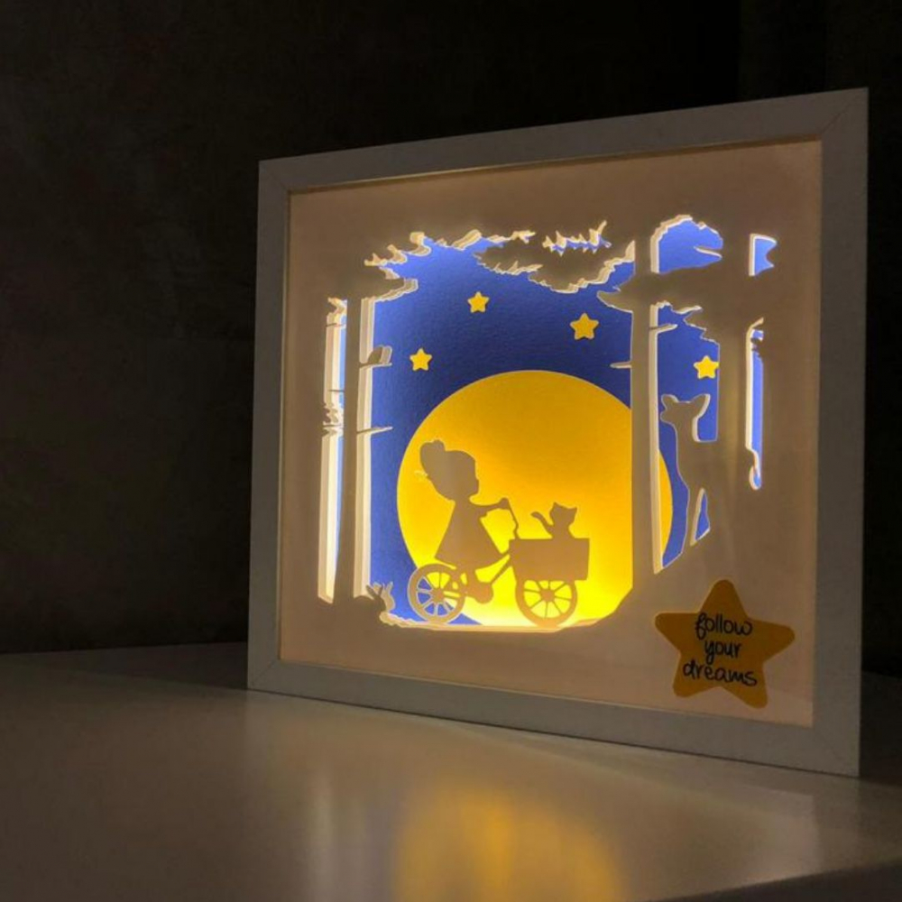 Tablou Luminos Fetita 001 Noorhandmadeatelier - imagine 4