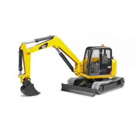 Bruder Mini Excavator CAT - Jucarie Realista - imagine 4