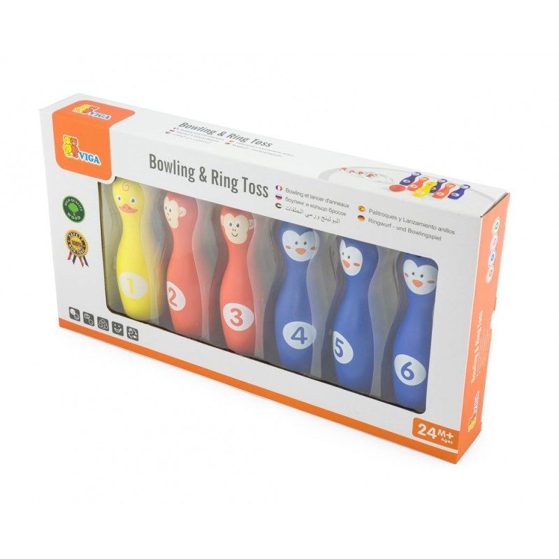 Set Bowling Viga Lemn, Joc Exterior - imagine 2