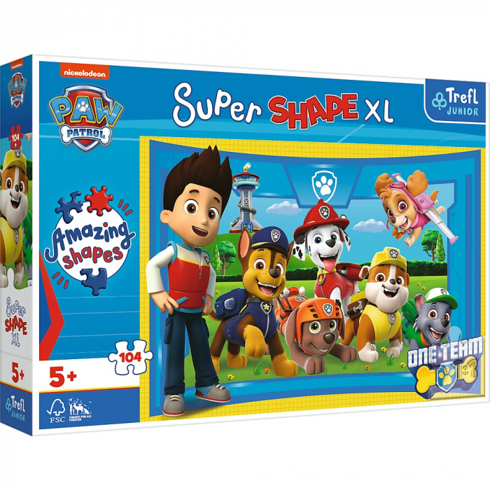 Puzzle Trefl Primo Patrula Catelusilor, 104 piese