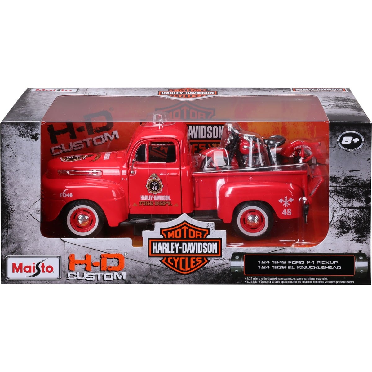 Set Maisto H-D Custom: Ford 1948 & Harley 1936