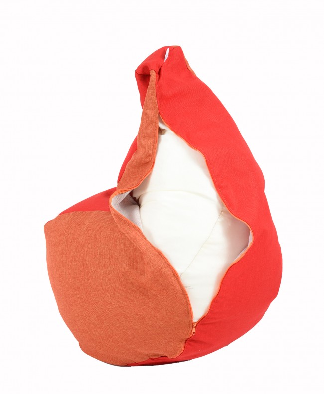Fotoliu Pufrelax Sunlounger Savana Red/Orange - imagine 2