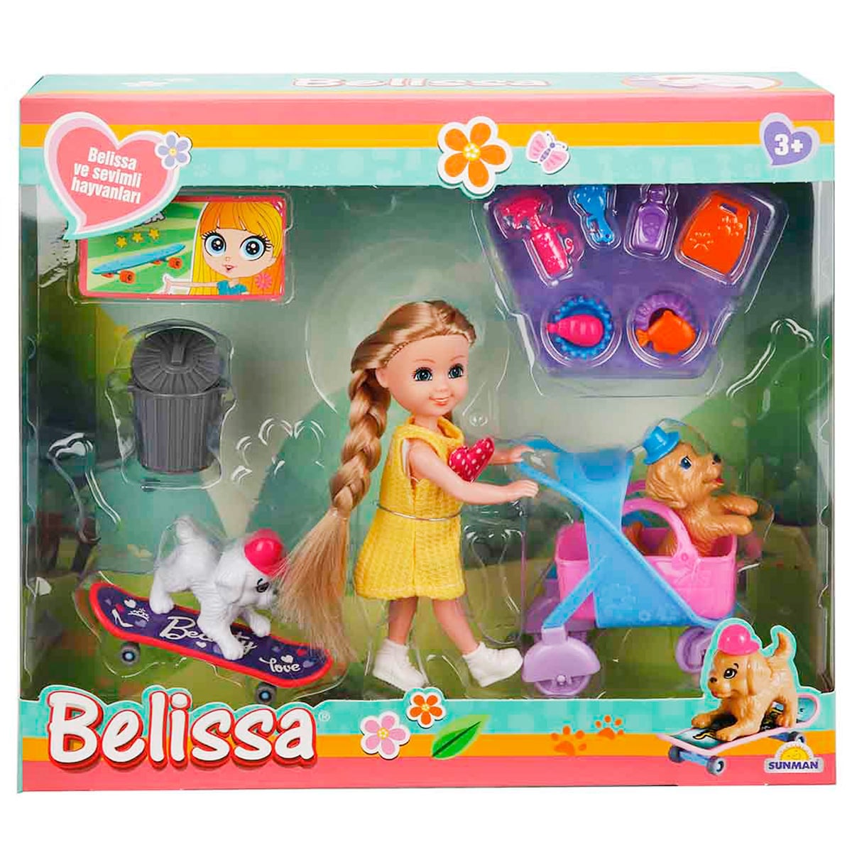Set Papusa Belissa, Catelusi si Accesorii
