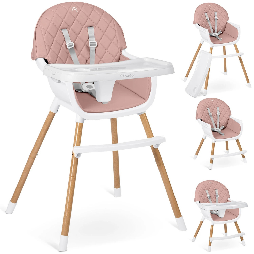 Scaun 3in1 Nukido Lilo Pink multifuncțional - imagine 5