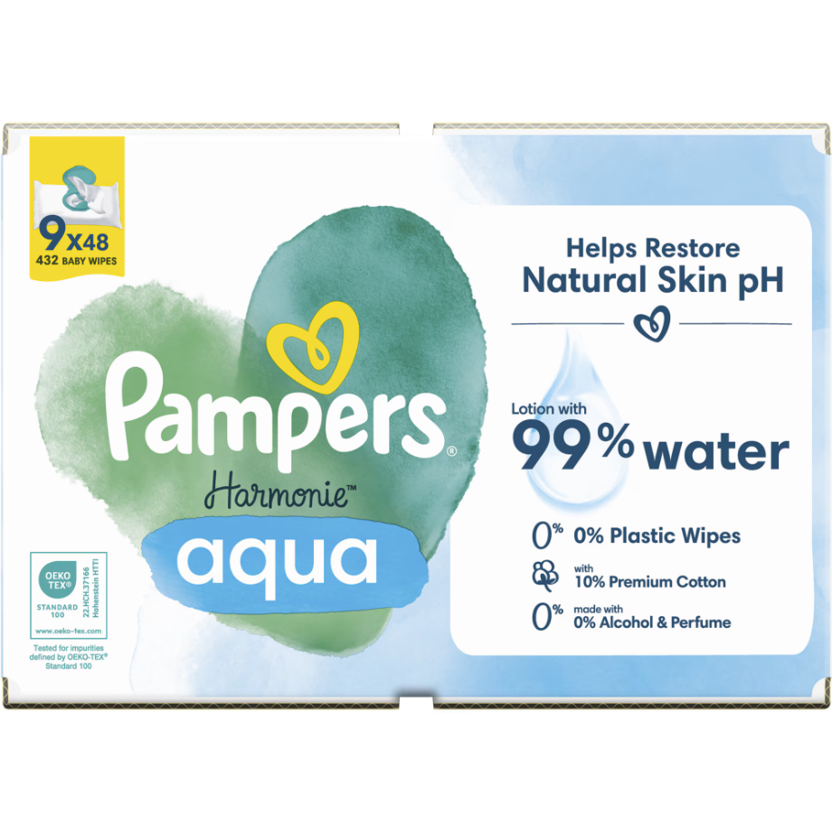 Pampers Harmonie Aqua, Servetele cu 99% Apa - imagine 8