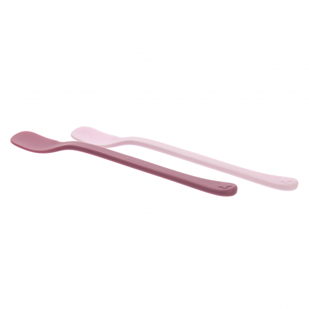 Set 2 lingurite Akuku First Pink fara BPA - imagine 2