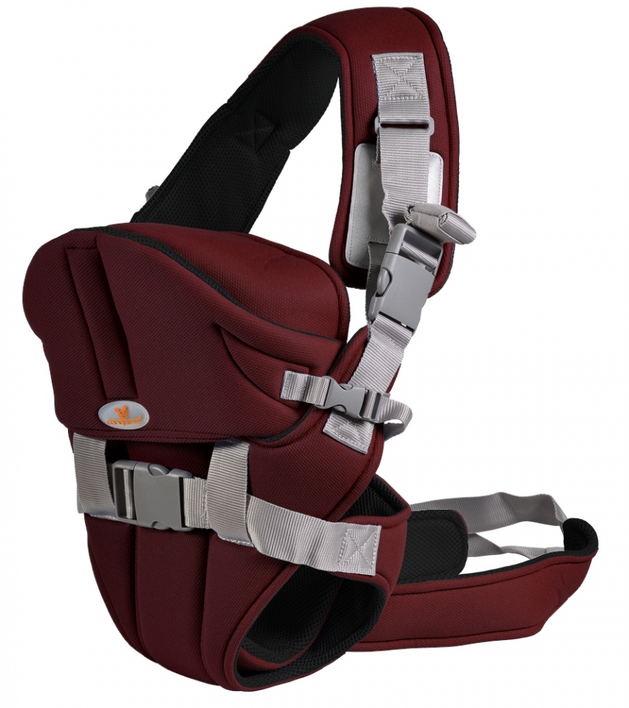 Marsupiu Cangaroo Carry Go 2, 6 Pozitii, Aurora Red - imagine 2