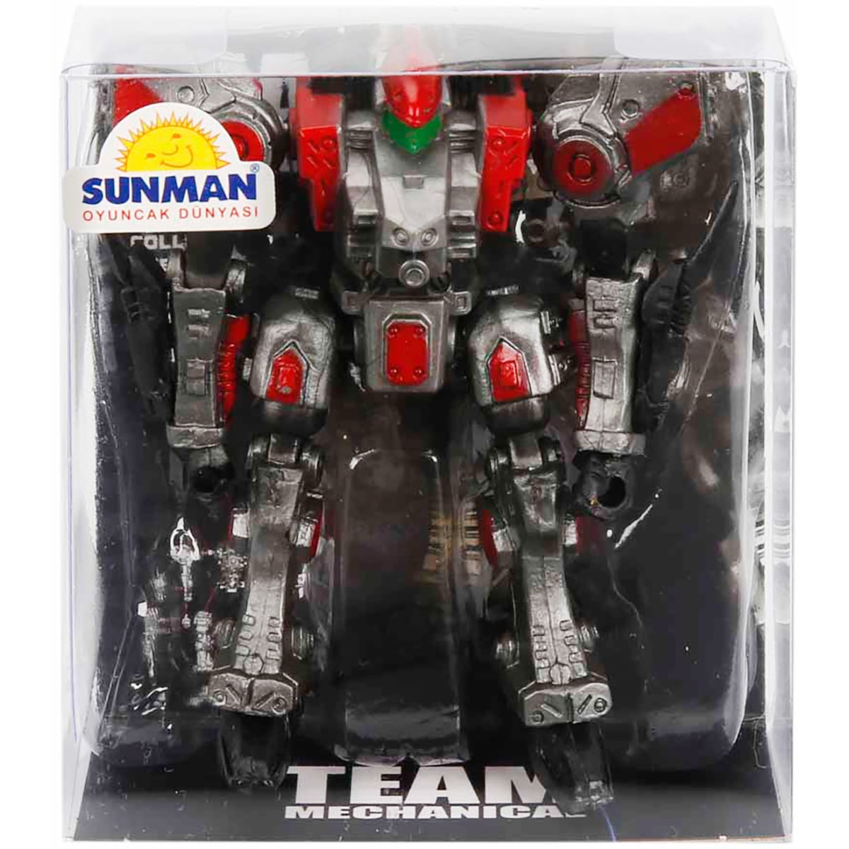 Mini Robot Rosu Sunman 9 cm