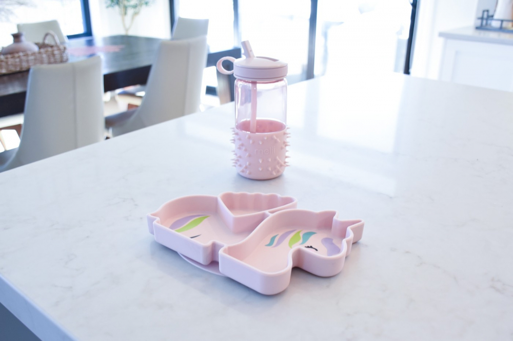 Farfurie Silicon Melii Unicorn cu Ventuza - imagine 5