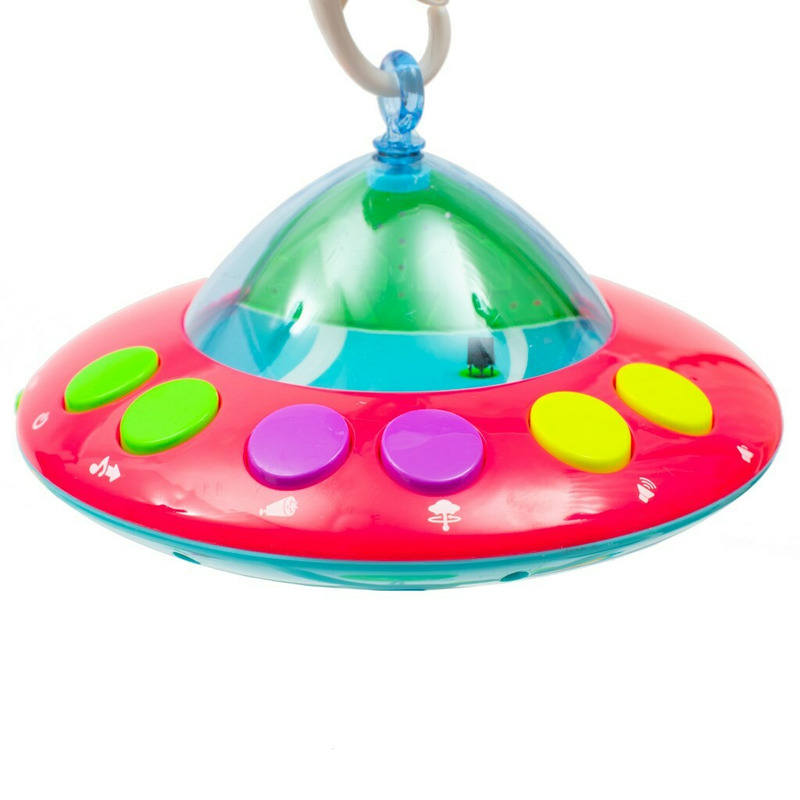 Carusel Muzical Baby Mix cu Proiector, Albastru