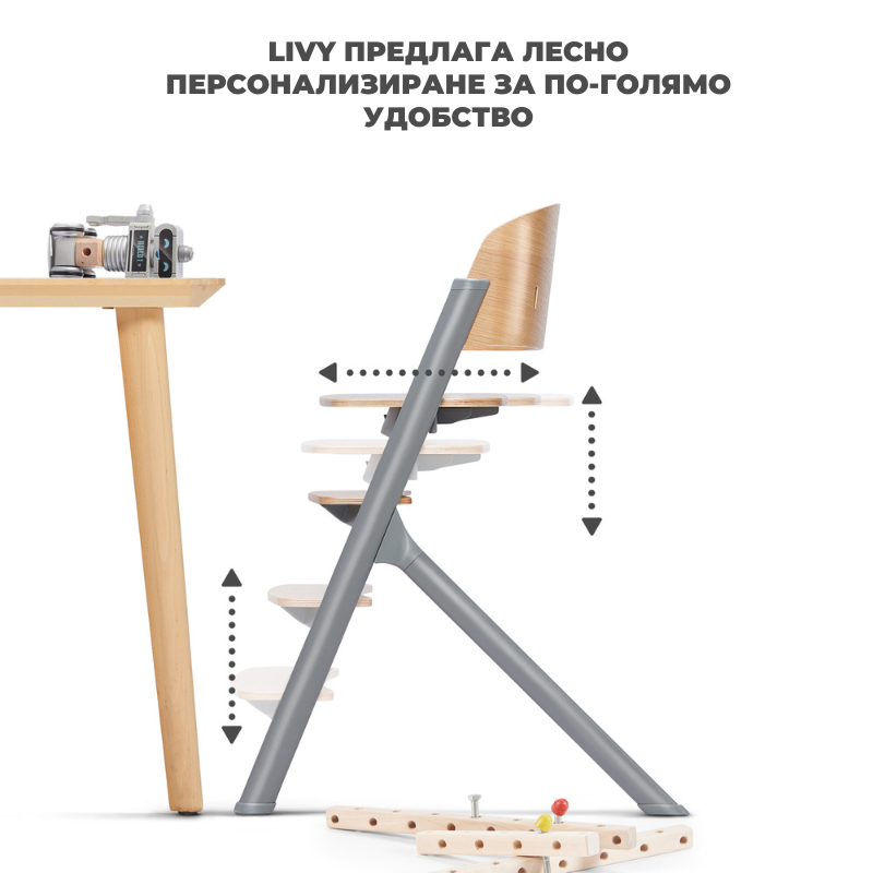 Scaun 4in1 Kinderkraft Livy + Sezlong Calmee - imagine 8