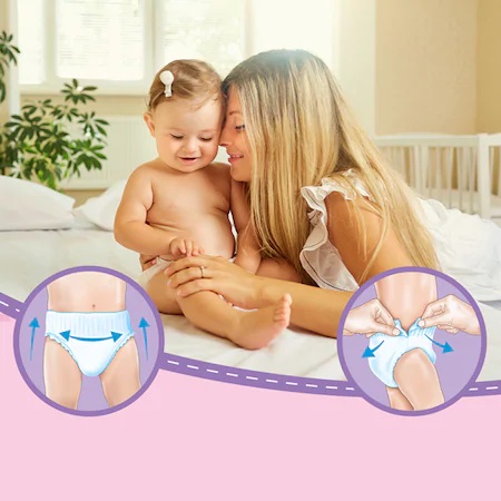 Scutece Huggies Pants Fete 6-11kg Mega Pack - imagine 3