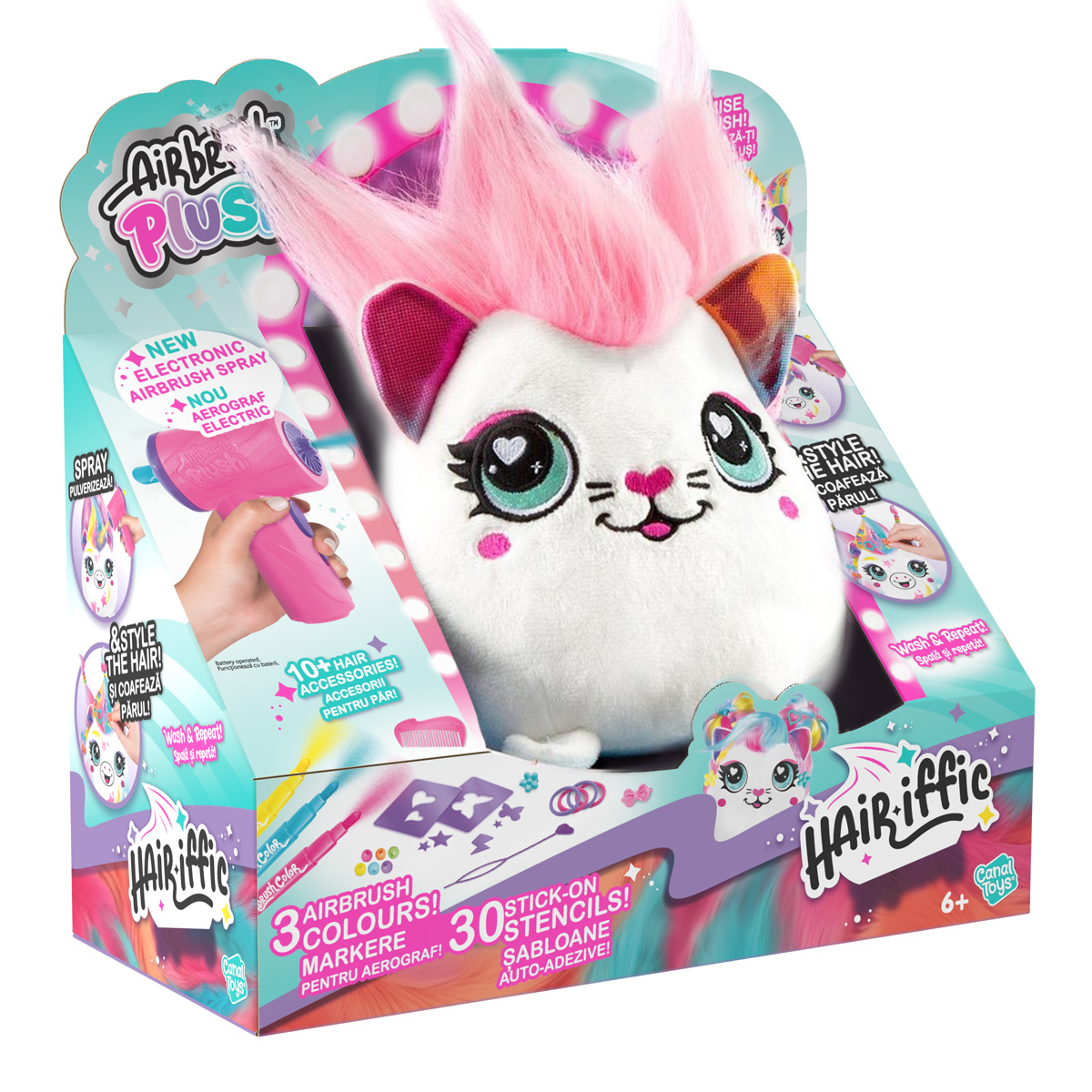 Airbrush Plush Hair-iffic Squishy de Colorat