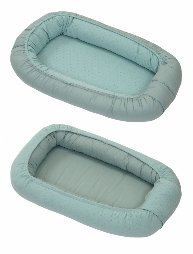 Suport dormit Babynest Amy 70x45 cm, reversibil, tricot - imagine 2