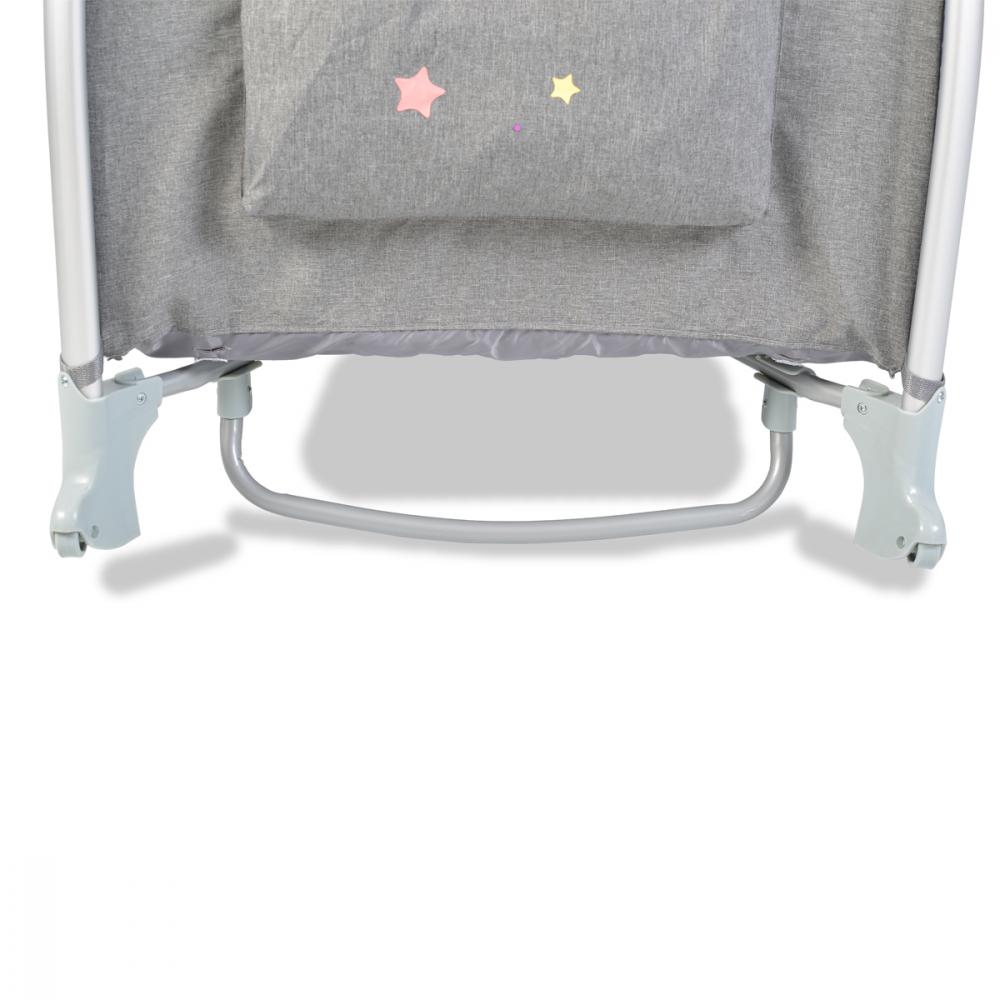 Patut Cangaroo ISleep Grey 120x60 Pliabil Complet - imagine 10