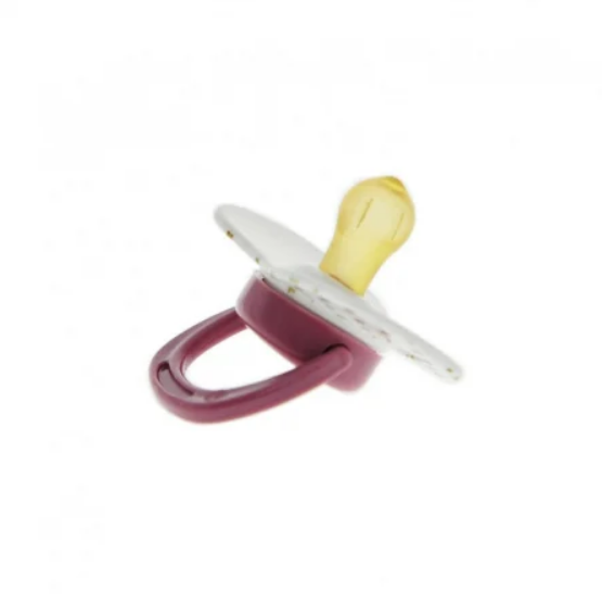 Suzeta Latex Minut Baby 0-6+ luni Bordo - imagine 3