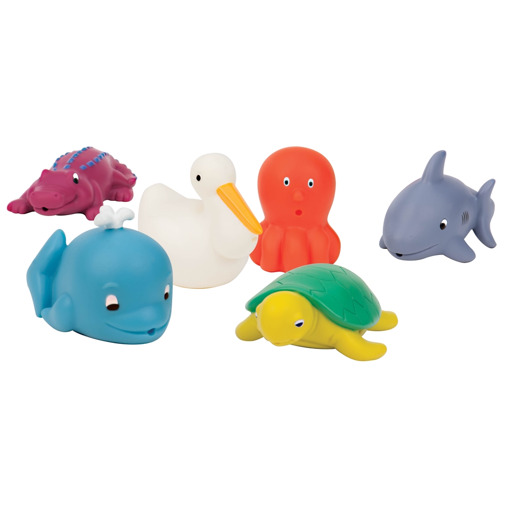 Jucării de Baie Animale Marine Battat - Set 6 Piese - imagine 2