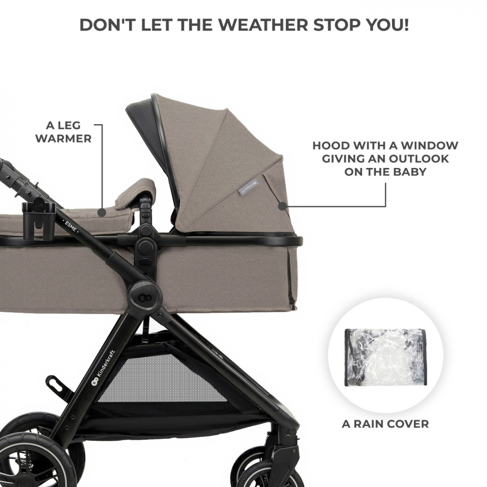Kinderkraft Esme 3 in 1 - Carucior Premium Reversibil - imagine 11