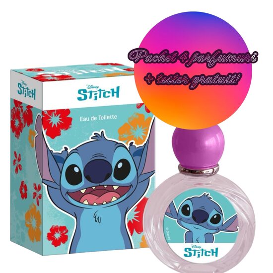 Set Apa de Toaletă Stitch 4x50ml Lorenay + Tester