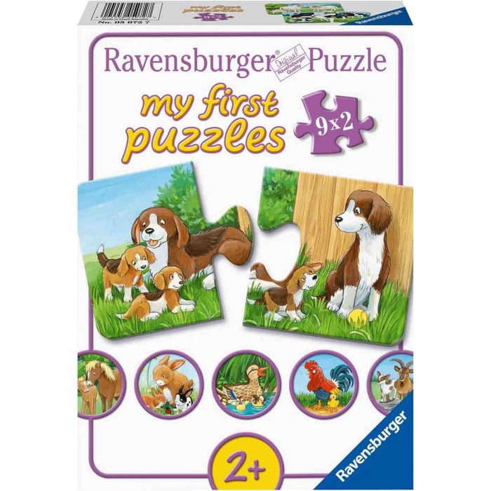 Puzzle Animale Ravensburger 9x2 Piese Educativ