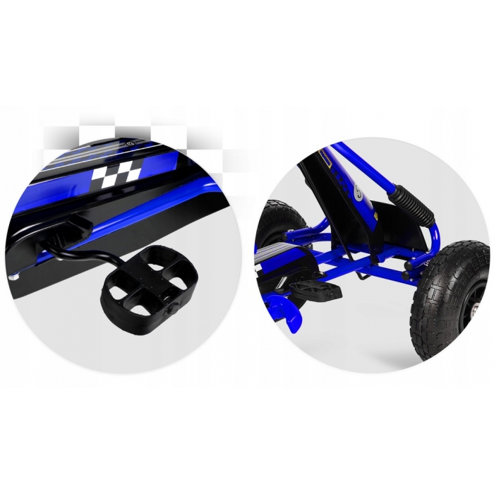 Kart Pedale Ricokids Albastru | Joc Activ - imagine 6