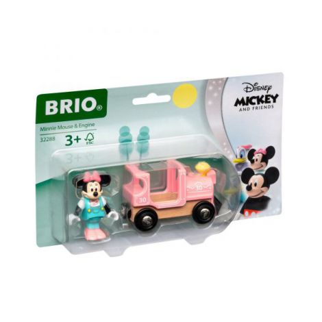 BRIO Minnie cu Locomotiva 32288 - Trenuleț Lemn - imagine 4