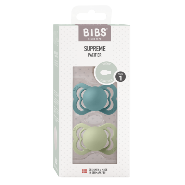 Set 2 Suzete Bibs Supreme Silicon, Island SeaSage