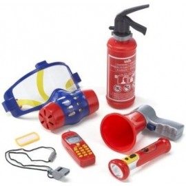 Set 7 Accesorii Pompier Klein cu Sunet și Lumină