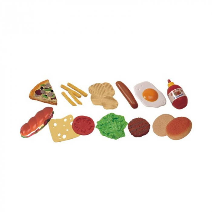 Set Jucării Fast-Food Miniland 19 buc, Educațional