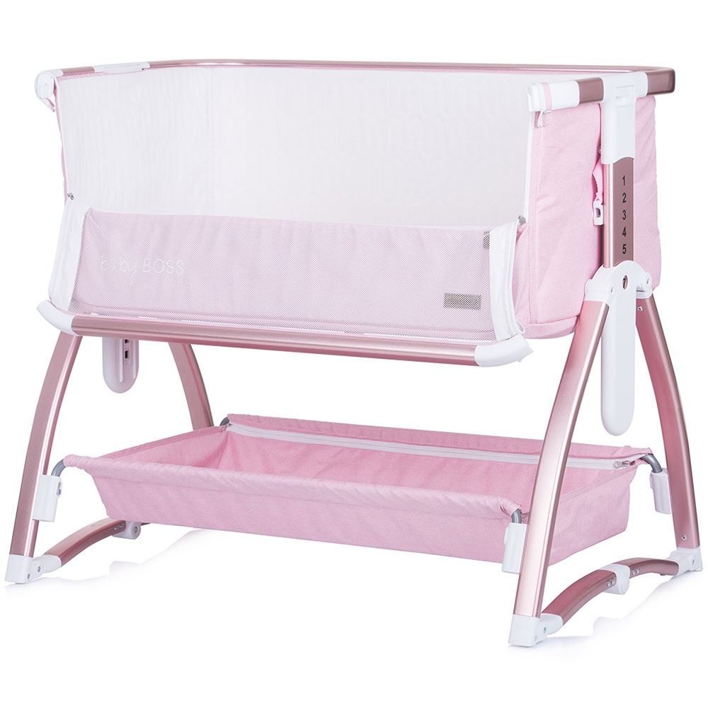 Patut Co-Sleeper Chipolino Baby Boss Blush - imagine 3