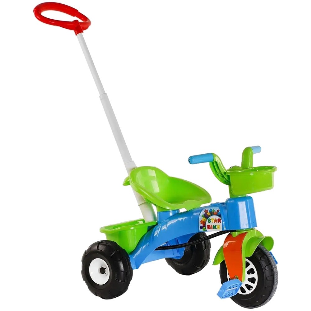 Tricicleta Pilsan Star Blue cu maner parental - imagine 3