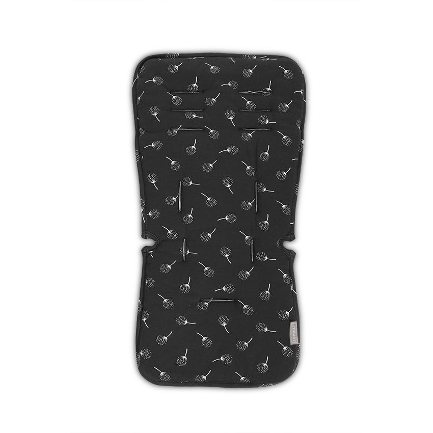 Saltea Liner Lorelli Black Floral Confort Carucior - imagine 2