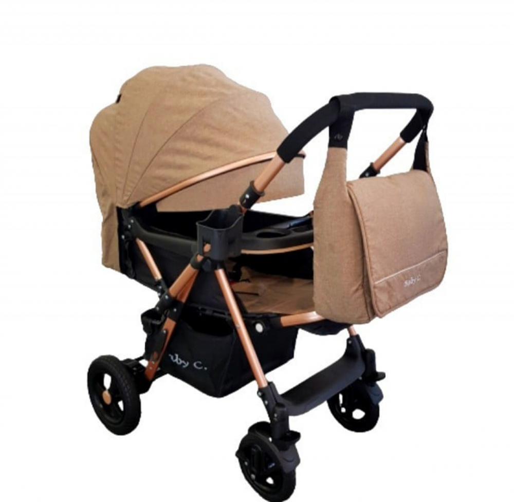 Baby Care PRO 511 Carucior Maro cu Geanta Inclusa - imagine 3