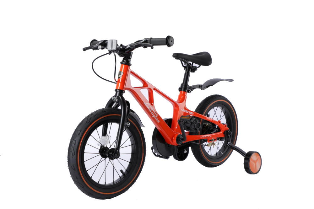 Bicicleta Lamborghini Magneziu 14" Portocalie Mesuca - imagine 8