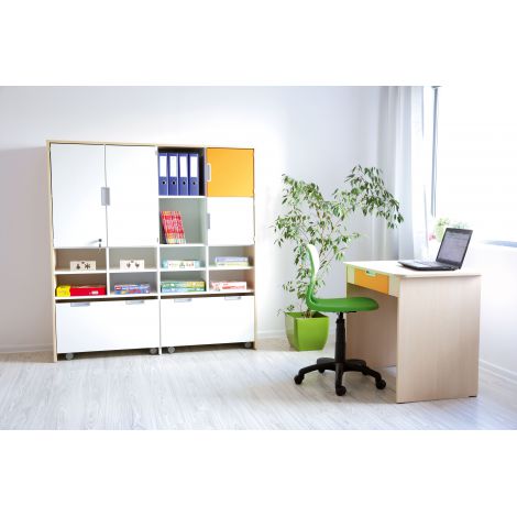 Birou Quadro Orange cu Sertar Moje Bambino - imagine 5