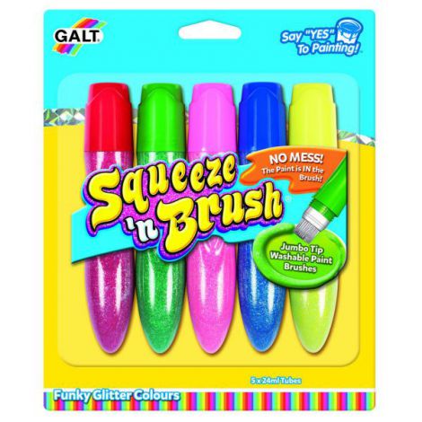 Set Squeezen Brush Galt 5 Culori cu Sclipici